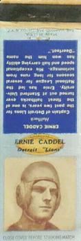 1938 Diamond Matchbooks #NNO Ernie Caddel Front
