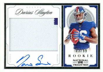 2019 Panini National Treasures - Crossover Rookie Patch Autographs #CRS-DY Darius Slayton Front