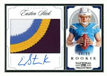 2019 Panini National Treasures - Crossover Rookie Patch Autographs #CRS-ES Easton Stick Front