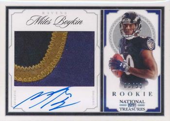 2019 Panini National Treasures - Crossover Rookie Patch Autographs #CRS-MB Miles Boykin Front