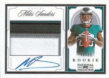 2019 Panini National Treasures - Crossover Rookie Patch Autographs #CRS-MS Miles Sanders Front