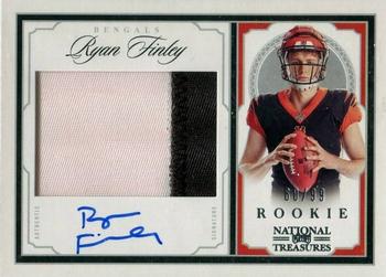 2019 Panini National Treasures - Crossover Rookie Patch Autographs #CRS-RF Ryan Finley Front