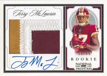 2019 Panini National Treasures - Crossover Rookie Patch Autographs #CRS-TM Terry McLaurin Front