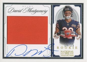 2019 Panini National Treasures - Crossover Rookie Patch Autographs Holo Gold #CRS-DM David Montgomery Front