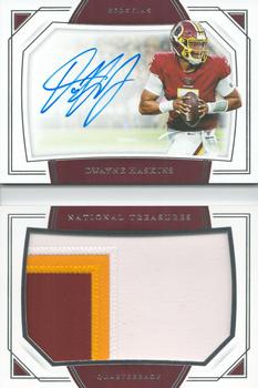 2019 Panini National Treasures - Rookie Jumbo Prime Signatures Booklet Variation #PSBV-DH Dwayne Haskins Front