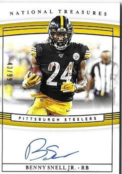 2019 Panini National Treasures - Rookie Signatures RPS #RS-BS Benny Snell Jr. Front