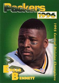 1996 Green Bay Packers Police - Lorleberg's True Value and Waukesha County Security #1 Edgar Bennett Front