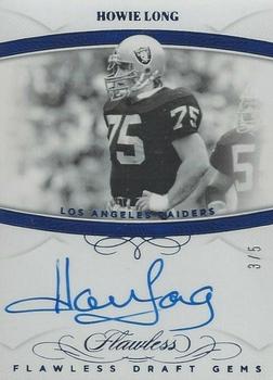 2019 Panini Flawless - Flawless Draft Gems Sapphire #DG-HL Howie Long Front