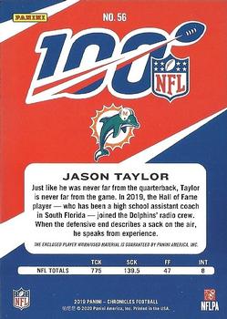 2019 Panini Chronicles - NFL 100 Jersey #56 Jason Taylor Back