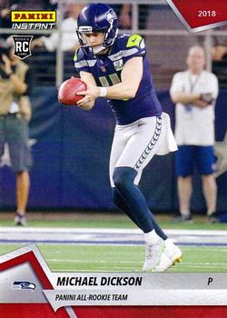 2018 Panini Instant NFL - All-Rookie Team #23 Michael Dickson Front