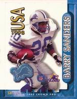 1998 Crown Pro Stamps #14 Barry Sanders Front