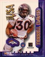 1998 Crown Pro Stamps #20 Terrell Davis Front
