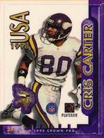 1998 Crown Pro Stamps #27 Cris Carter Front