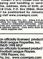 1998 Crown Pro Stamps #35 Marvin Harrison Back