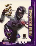 1998 Crown Pro Stamps #42 Peter Boulware Front