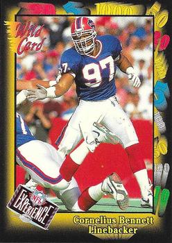 1991 Wild Card - NFL Experience Dated 1/25/1992 #8 Cornelius Bennett Front