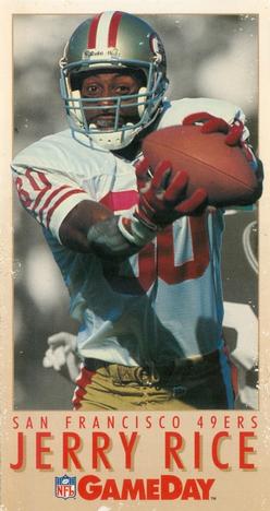 1992 GameDay - 1992-93 Gamebreakers #8 Jerry Rice Front