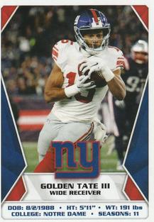 2020 Panini Sticker & Card Collection #316 Golden Tate III Front