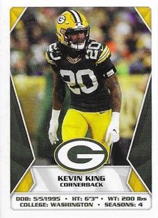 2020 Panini Sticker & Card Collection #403 Kevin King Front