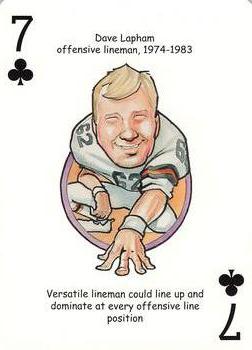 2005 Hero Decks Cincinnati Bengals Football Heroes Playing Cards #7♣ Dave Lapham Front