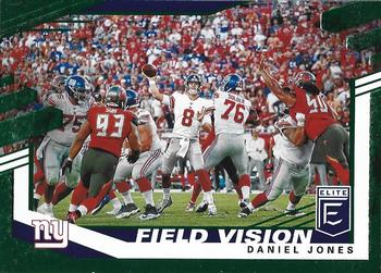 2020 Donruss Elite - Field Vision Green #7 Daniel Jones Front