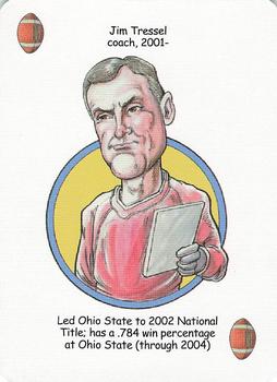 2005 Hero Decks Ohio State Buckeyes Football Heroes Playing Cards #NNO Jim Tressel Front