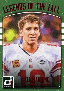 2016 Donruss - Legends of the Fall Red Foil #3 Eli Manning Front