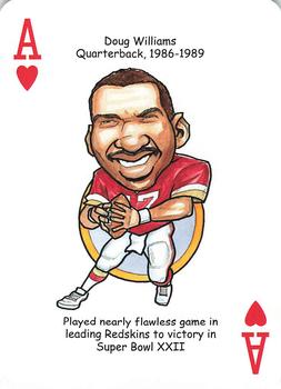 2018 Hero Decks Washington Redskins Football Heroes Playing Cards #A♥ Doug Williams Front