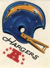 1983 Kellogg's Touchdown Game Stickers #NNO San Diego Chargers Front