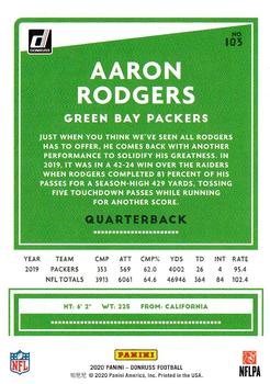 2020 Donruss - Press Proof Red #103 Aaron Rodgers Back