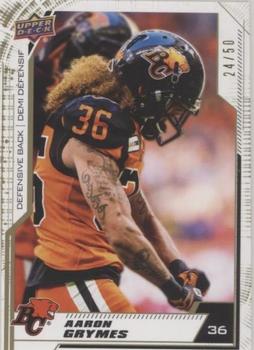 2020 Upper Deck CFL - Gold #9 Aaron Grymes Front
