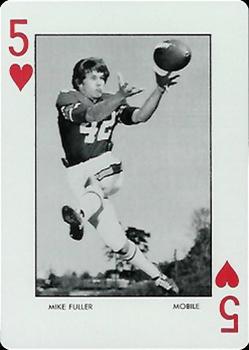 1973 Auburn Tigers Playing Cards (Orange Backs) #5♥ Mike Fuller Front