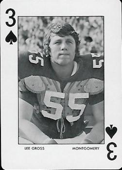 1973 Auburn Tigers Playing Cards (Orange Backs) #3♠ Lee Gross Front