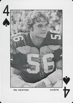 1973 Auburn Tigers Playing Cards (Orange Backs) #4♠ Bill Newton Front