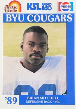 1989 BYU Cougars Safety #NNO Brian Mitchell Front