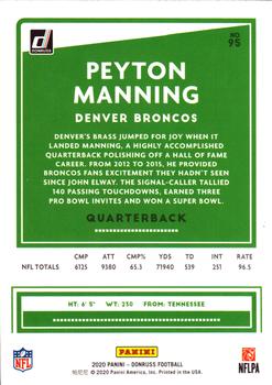 2020 Donruss - Press Proof Blue #95 Peyton Manning Back