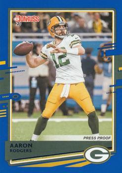 2020 Donruss - Press Proof Blue #103 Aaron Rodgers Front