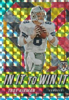 2020 Panini Mosaic - In It To Win It #WIN14 Troy Aikman Front