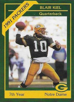 1991 Green Bay Packers Police - Optimist Club Heart of the Valley, Little Chute Police Department #19 Blair Kiel Front