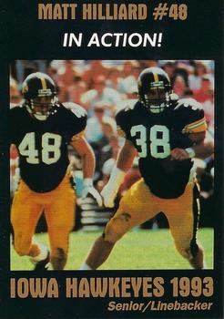 1993 Iowa Hawkeyes #NNO Matt Hilliard Front