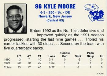 1992 Kansas Jayhawks #NNO Kyle Moore Back