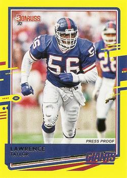 2020 Donruss - Press Proof Yellow #190 Lawrence Taylor Front