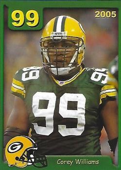 2005 Green Bay Packers Police - Castle Lanes, Metro Racine Safety Enforcement #20 Corey Williams Front