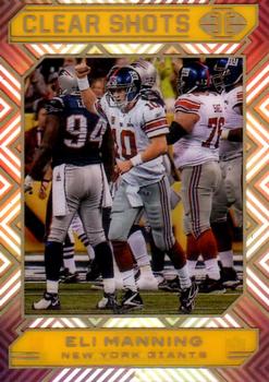 2020 Panini Illusions - Clear Shots Gold #14 Eli Manning Front