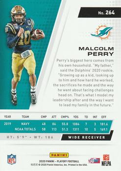 2020 Panini Playoff #264 Malcolm Perry Back