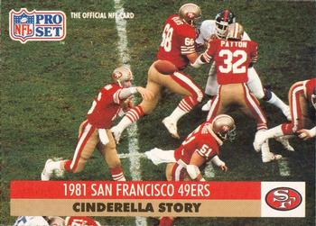 1991 Pro Set - Cinderella Story #8 1981 San Francisco 49ers Front