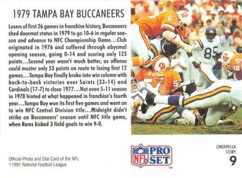 1991 Pro Set - Cinderella Story #9 1979 Tampa Bay Buccaneers Back