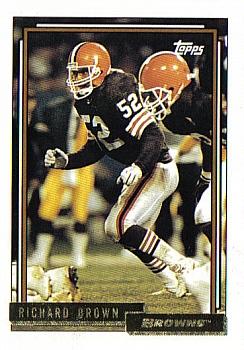 1992 Topps - Gold #358 Richard Brown Front