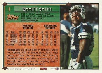 1994 Topps - Special Effects #1 Emmitt Smith Back