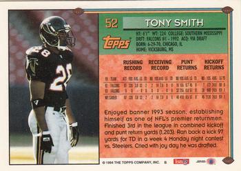 1994 Topps - Special Effects #52 Tony Smith Back